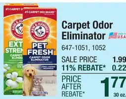 Menards Arm & Hammer Extra Strength Carpet Odor Eliminator - 30 oz offer