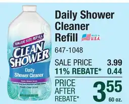 Menards Clean Shower Fresh Clean Daily Shower Cleaner Refill - 60 oz offer