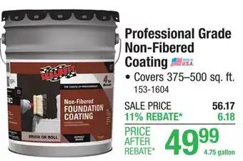 Menards SealBest Professional Grade Non-Fibered Foundation Coating - 4.75 gal offer