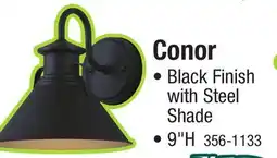 Menards Patriot Lighting Conor Black Outdoor Wall Light offer