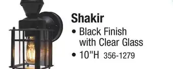 Menards Patriot Lighting Shakir Black Motion Sensor Outdoor Security Wall Light offer