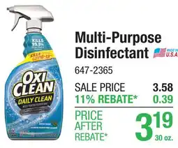 Menards OxiClean Daily Clean Multi-Purpose Disinfectant - 30 oz offer