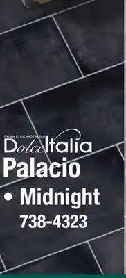 Menards Dolce Italia Palacio Midnight 12 x 24 Porcelain Floor and Wall Tile offer