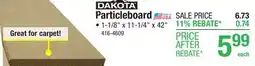 Menards Dakota Ready-to-Finish Particleboard 1-1/8 x 11-1/4 x 42 Stair Tread offer