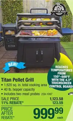 Menards Pit Boss Competition Series Titan Wood Pellet Grill offer