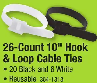 Menards Performax 10 Hook and Loop Cable Tie - 26 Count offer