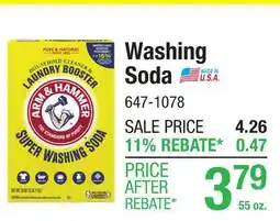 Menards Arm & Hammer Super Washing Soda Powder Laundry Detergent Booster - 55 oz offer