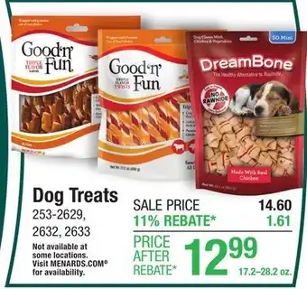 Menards DreamBone Chicken Mini Chews Dog Treats - 50 pk offer