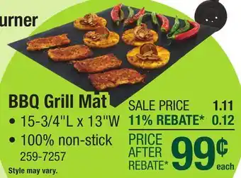 Menards 15-3/4 x 13 BBQ Grill Mat offer