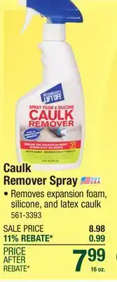 Menards Motsenbocker's Lift Off Foam & Silicone Caulk Remover Spray - 16 oz offer