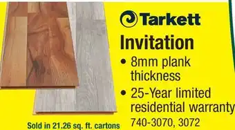 Menards Tarkett Invitation Moonlit Silver 8-1/32 x 47-5/8 Laminate Flooring (21.26 sq.ft/ctn) offer