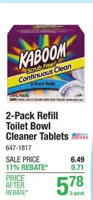 Menards Kaboom Scrub Free Toilet Bowl Cleaner Tablets - 2 Count offer