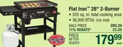 Menards Char-Griller Flat Iron 28 2-Burner Propane Gas Griddle offer