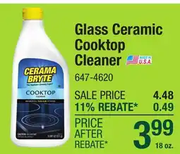 Menards Cerama Bryte Glass Ceramic Cooktop Cleaner - 18 oz offer