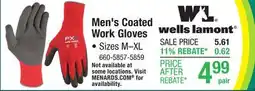 Menards Wells Lamont Men's Red Medium FX3 Coated Work Gloves offer