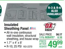 Menards R-10 (25 PSI) OX-IS Structural Insulated Polyiso Sheathing 1.7 x 4' x 8' offer