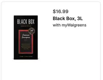 Walgreens Black Box, 3L offer