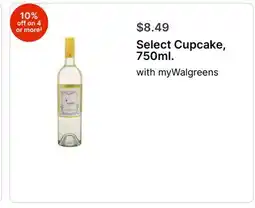 Walgreens Select Cupcake, 750ml offer