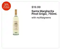 Walgreens Santa Margherita Pinot Grigio, 750ml offer