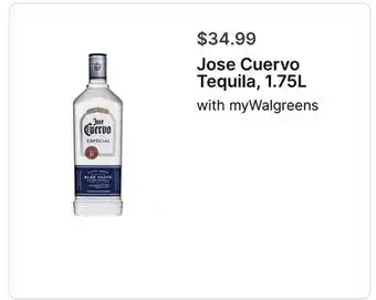 Walgreens Jose Cuervo Tequila, 1.75L offer