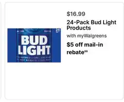 Walgreens 24-Pack Bud Light Products offer