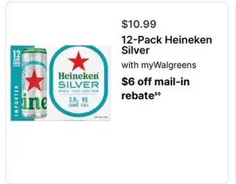 Walgreens 12-Pack Heineken Silver offer