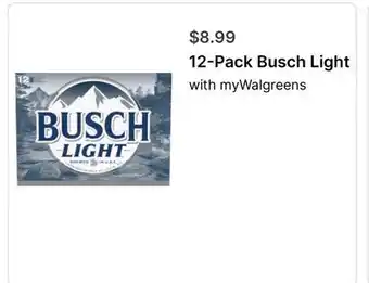 Walgreens 12-Pack Busch Light offer