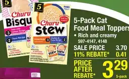 Menards Churu Bisque Tuna Variety Wet Cat Food Complement - 5 Pack offer