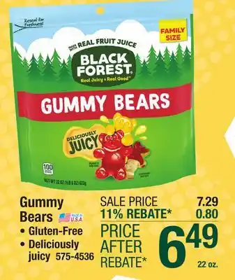 Menards Black Forest Gummy Bears - 22 oz offer