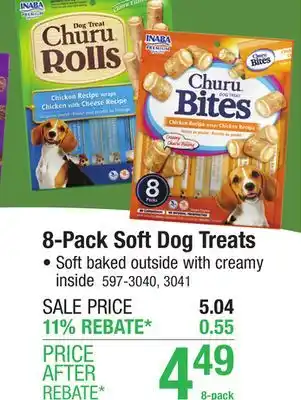 Menards Churu Bites Chicken Recipe Wraps Dog Treats - 8 Pack offer