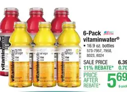 Menards vitaminwater XXX Acai-Blueberry-Pomegranate - 6 Pack offer