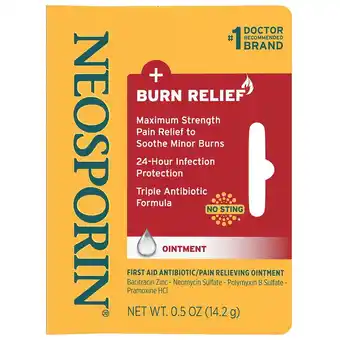 Walgreens + Burn Relief First-Aid Antibiotic Ointment offer