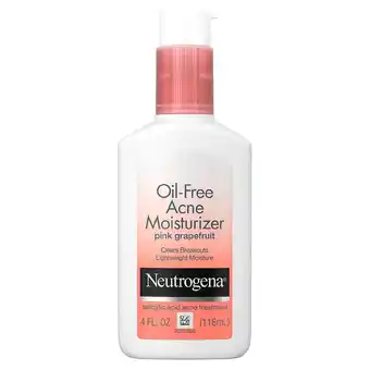 Walgreens Oil-Free Acne Facial Moisturizer Pink Grapefruit offer