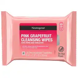 Walgreens Oil-Free Cleansing Wipes Pink Grapefruit offer