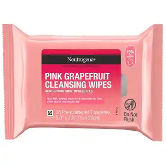 Walgreens Oil-Free Cleansing Wipes Pink Grapefruit offer