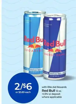 Rite Aid Red Bull offer