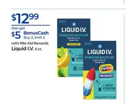 Rite Aid Liquid I. V offer