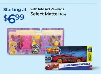 Rite Aid Select Mattel Toys offer