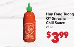 Vallarta Supermarkets Huy Fong Tuong OT Sriracha Chili Sauce offer