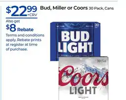 Rite Aid Bud, Miller or Coors offer