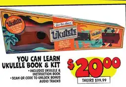 Ollie's YOU CAN LEARN UKULELE BOOK & KIT offer