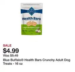 Petsmart Blue Buffalo Health Bars Crunchy Adult Dog Treats - 16 oz offer