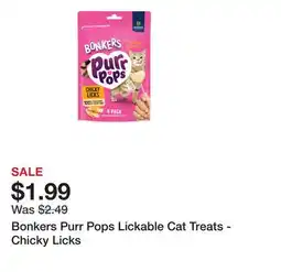 Petsmart Bonkers Purr Pops Lickable Cat Treats - Chicky Licks offer