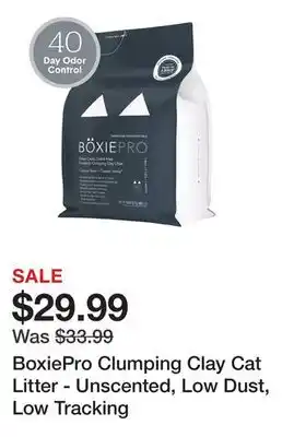 Petsmart BoxiePro Clumping Clay Cat Litter - Unscented, Low Dust, Low Tracking offer