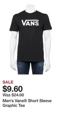 Kohl's Men's Vans Short Sleeve Graphic Tee offer