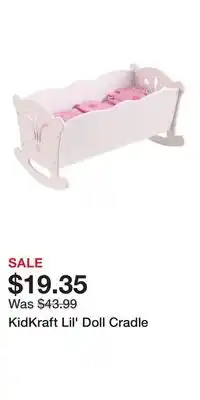 Kohl's KidKraft Lil' Doll Cradle offer