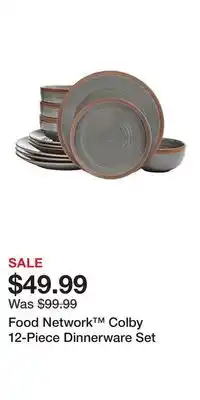 Kohl's Food Network Colby 12-Piece Dinnerware Set offer