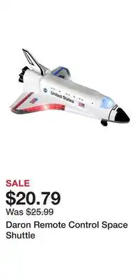 Kohl's Daron Remote Control Space Shuttle offer