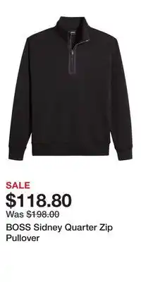 Nordstrom BOSS Sidney Quarter Zip Pullover offer