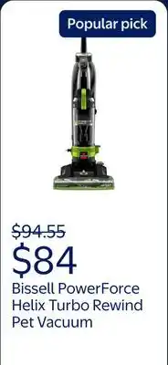 Walmart BISSELL PowerForce Helix Turbo Rewind Pet Upright Vacuum 3333 offer